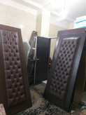 در لمسه روکش چرم آگوستیک درب عایق صدا